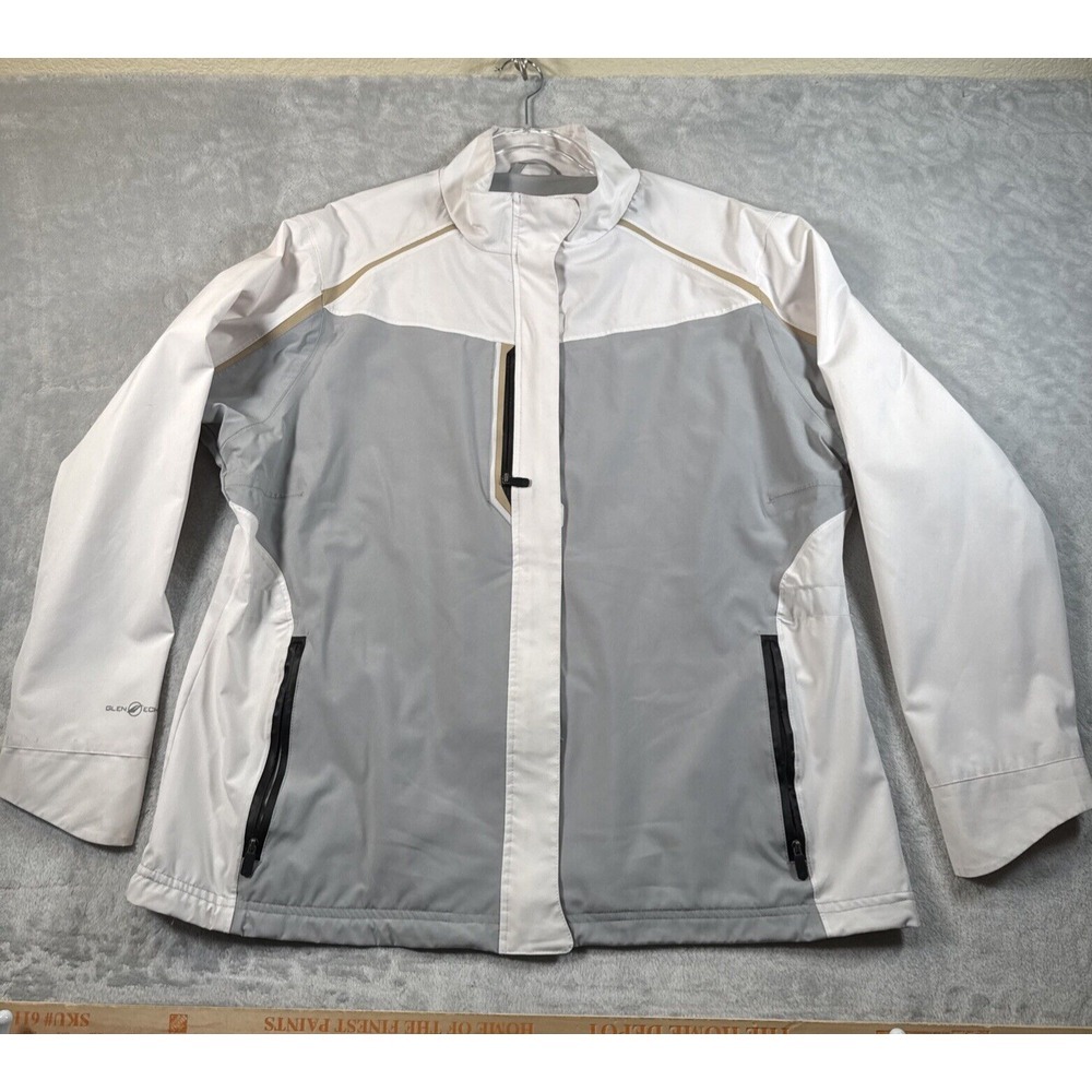 Glen Echo Golf Jacket Women XL Windbreaker Water Resistant Lightweigh Zip Pocket